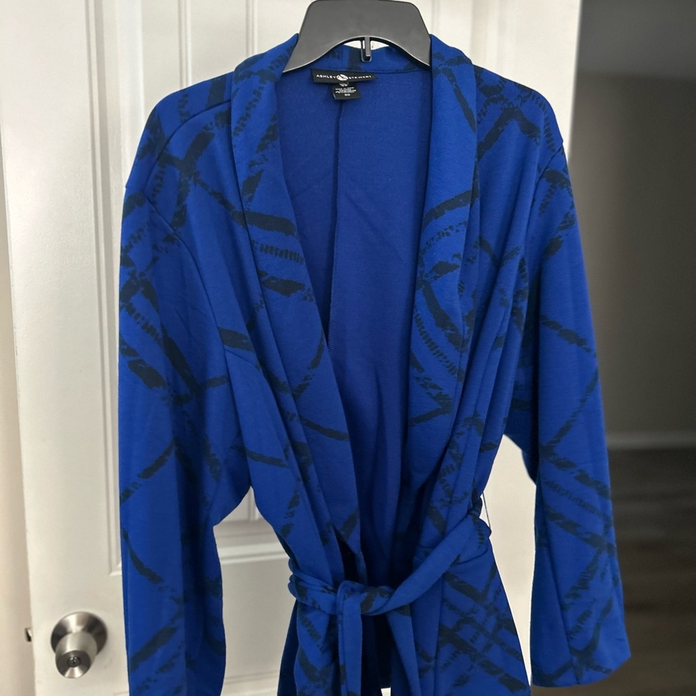 Blue Patterned Women's Blazer